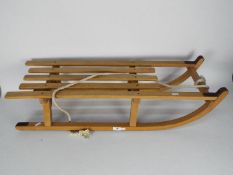 A vintage bentwood sledge.