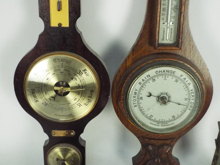 Two banjo barometers and a collection of - Image 2 of 5