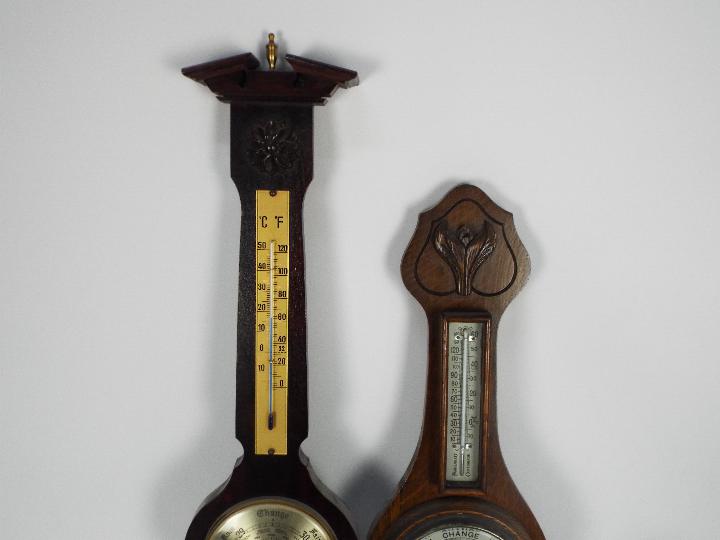 Two banjo barometers and a collection of - Image 3 of 5