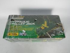 A Brookstone 2 ton Hydraulic Trolley Jac