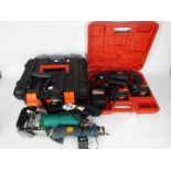 An Einhell hammer drill, model ASB-G 18,