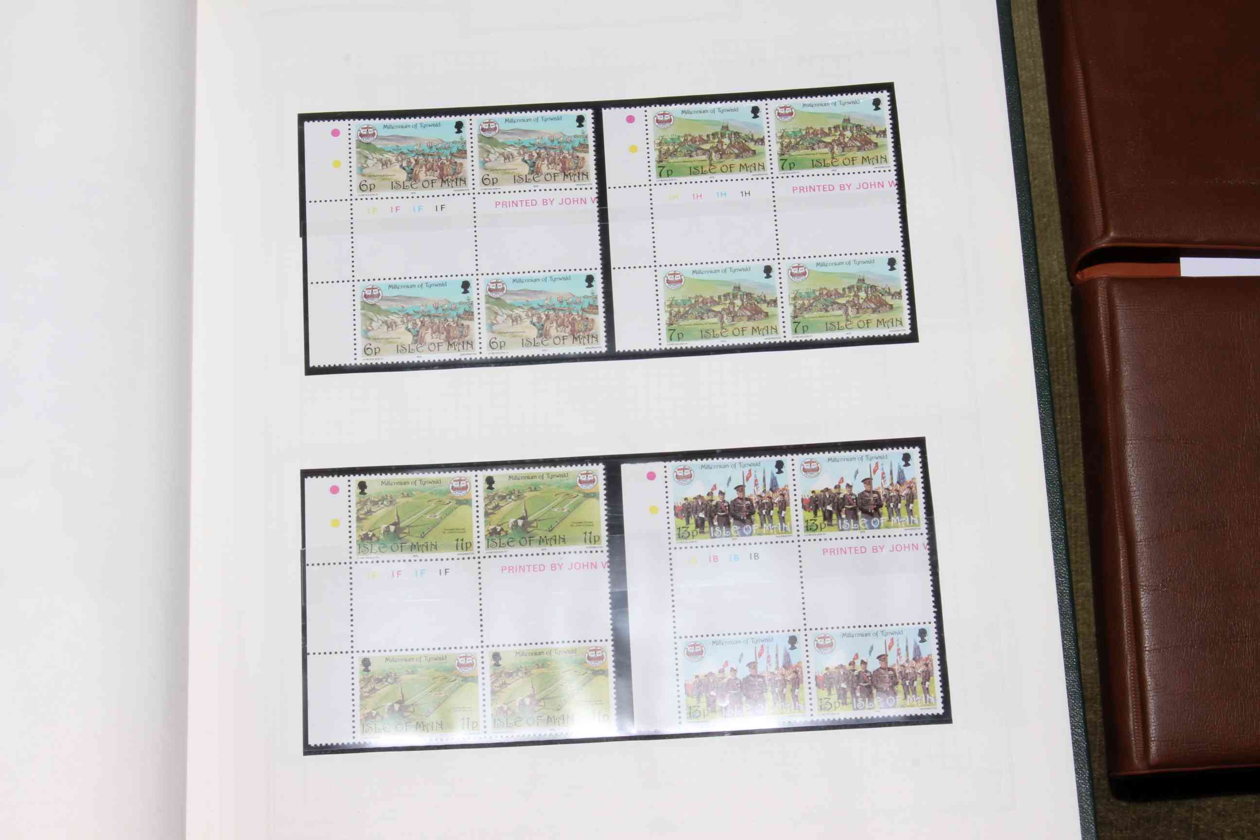 Albums of assorted stamps and first day covers all relating to the Isle of Man.