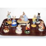 Collection of six Royal Doulton Bunnykins figures and three Brambly Hedge (9). Condition: All Good.