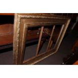 Large gilt picture frame, 153cm by 123cm.