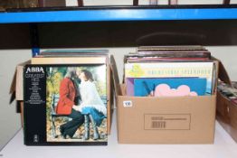 Three boxes of records including Pop, Classical, Film Soundtracks, etc.