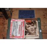 An interesting collection of vintage 1950's Picturegoer and Leader magazines,