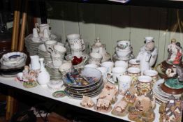 Johnson Bros table service, collectors plates, Lilliput Lane Cottages, figurines,