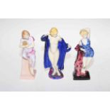 Three Royal Doulton Bathers Collection figures,