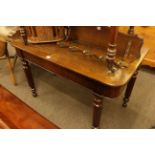 19th century mahogany dining table end or side table, and mahogany drop leaf sofa table (2).