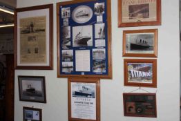 Large collection of 30 Titanic souvenir pictures,