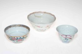 Three polychrome bowls