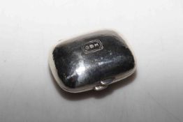 Tiffany & Co. hammered sterling silver soap box bearing initials GBM, 6.5cm across.