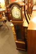 Sewells, Liverpool mahogany cased grandmother clock, 148cm high.