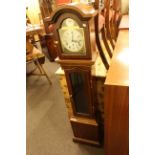 Sewells, Liverpool mahogany cased grandmother clock, 148cm high.