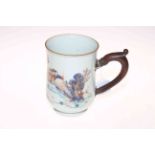 18th Century Chinese mug with period wood handle