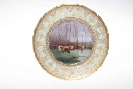 Royal Doulton plate painted by R.