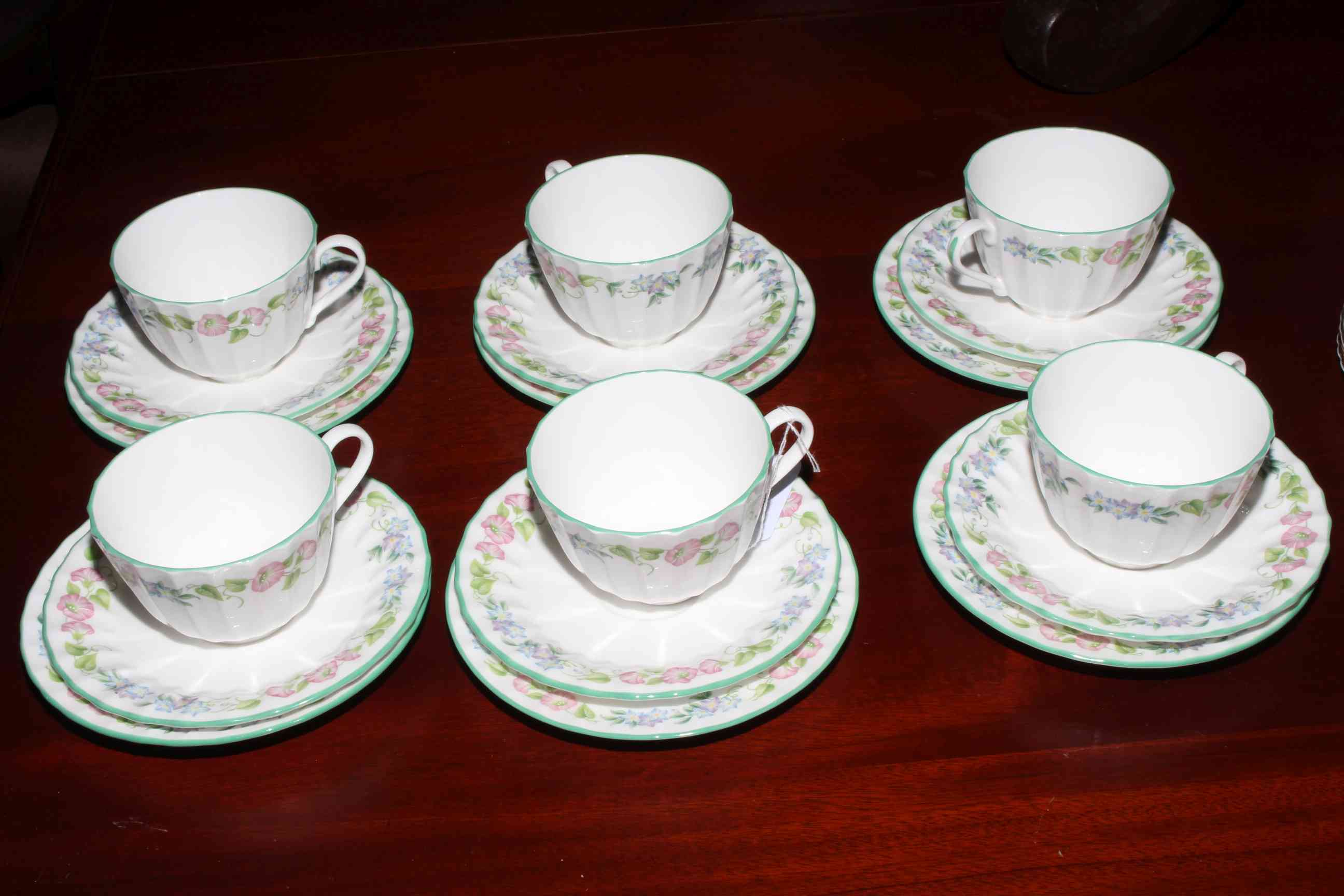Royal Worcester eighteen piece tea set and Paragon part tea set.