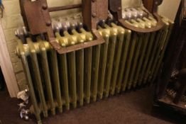 Two Steel & Co, Sunderland, vintage cast iron radiators, 1mt and 1.