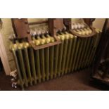 Two Steel & Co, Sunderland, vintage cast iron radiators, 1mt and 1.