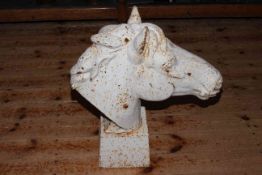 Cast iron head of a horse, 61cm.