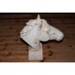 Cast iron head of a horse, 61cm.