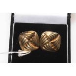 Pair Gents 9 carat gold cufflinks.