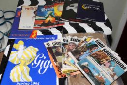 Collection of c1960s to c1990s theatre programmes and magazines including The Big Screen Scene