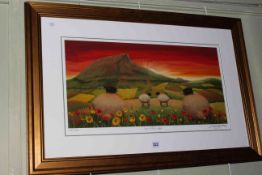 Lucy Pittaway, Love at First Sight, signed, number 113 of edition of 150, framed,