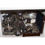 Collection of silver plate, cutlery, etc.