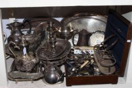 Collection of silver plate, cutlery, etc.