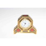 Royal Crown Derby 'Old Imari' boudoir clock, 10.5cm. Condition: Good.