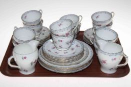 Shelley 'Charm' 13756 thirty two piece tea set,