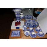 Collection of Copeland Spode's Italian including hexagonal vase 27cm,