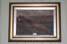 Edith Wright, Whitby, oil on canvas, signed and dated 1910 lower left, 34.5cm by 49.