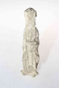 Japanese carved ivory figure of a sage, 21cm.