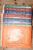 Collection of German cigarette card albums including seven cigarette albums (serie 1 x 2,