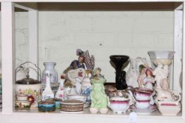 Large collection of china including collectors plates, figurines, trinket boxes, ornaments, etc.