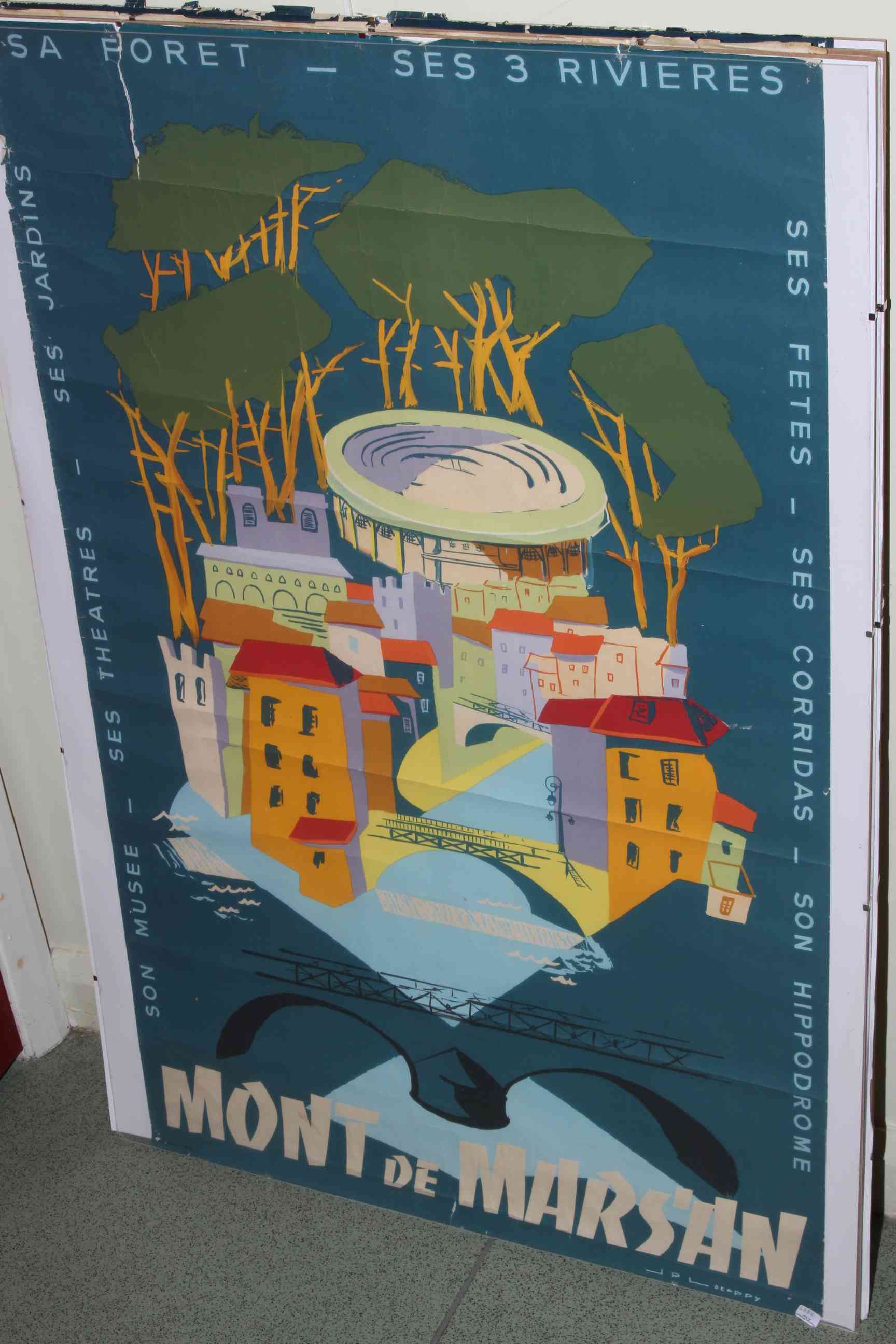 WITHDRAWN Three travel posters, Norway, Denmark and France. - Image 3 of 3