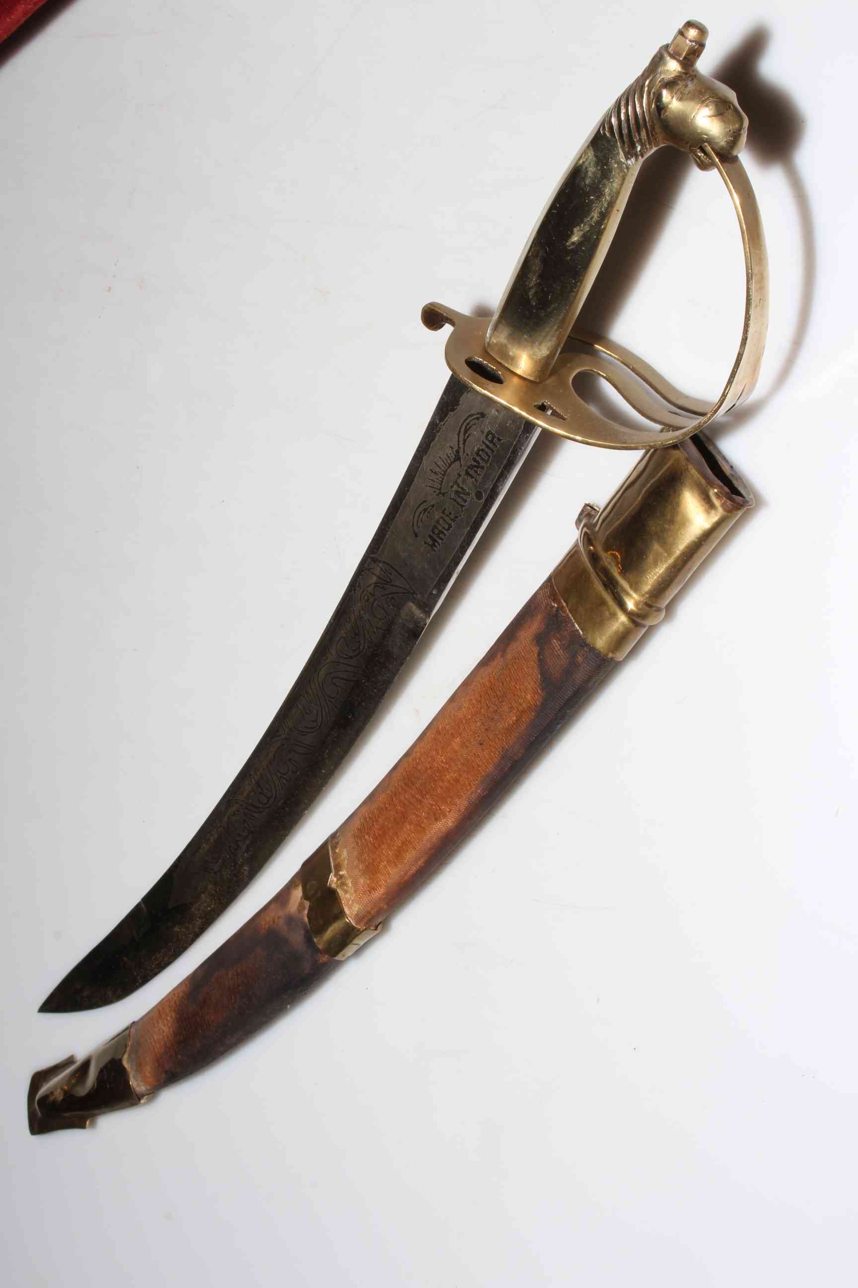 Three ornamental dress swords and scabbards. - Image 2 of 5