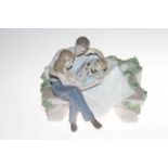 Lladro 'A Priceless Moment' No. 8056, 18cm, with box and certificate. Condition: Good.
