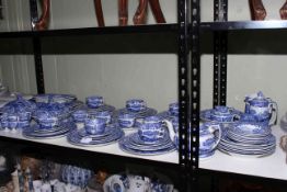 Good and extensive 86 piece Copeland Spode's Blue Italian service, comprising; 6 X 10in.