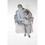Lladro 'Grandfathers Stories', No. 6979, 20.5cm, with box and certificate. Condition: Good.
