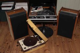 DECCA SOUND DSI503 record player and pair of speakers,