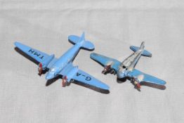 Pre War French Dinky 61b Potez 56 plus 62m Light Transport Plane. Good to Excellent unboxed.