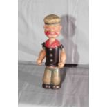 Japanese King Features Syndicates clockwork Celluloid Popeye figure 8” tall.