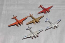 Pre War Dinky 60g Comet Racers x 5. Very Good to Excellent unboxed.