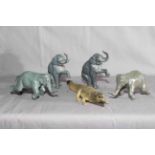 Britains Circus figures including performing Elephants, Seal with Ball,