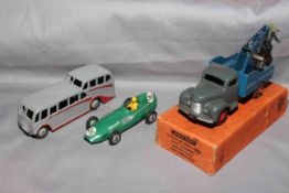 Dinky 25x Breakdown Lorry, 239 Vanwall and 280 Observation Coach. Excellent unboxed.