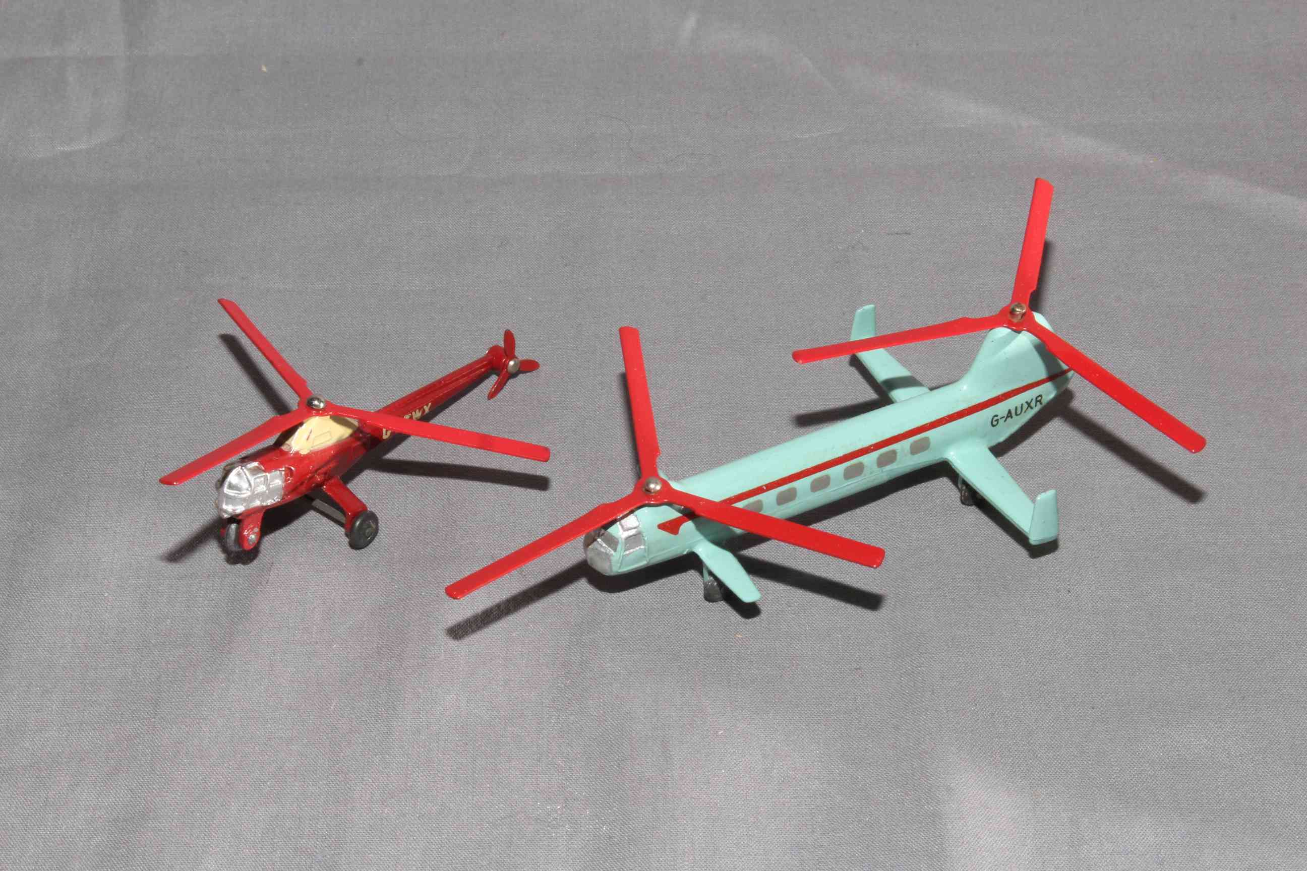 Two Dinky Helicopters 715 Bristol 173 and 716 Westland Sikorski S31.