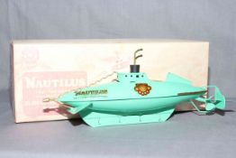 Sutcliffe Models clockwork Nautilus Diving Submarine. 20,000 Leagues Under the Sea.